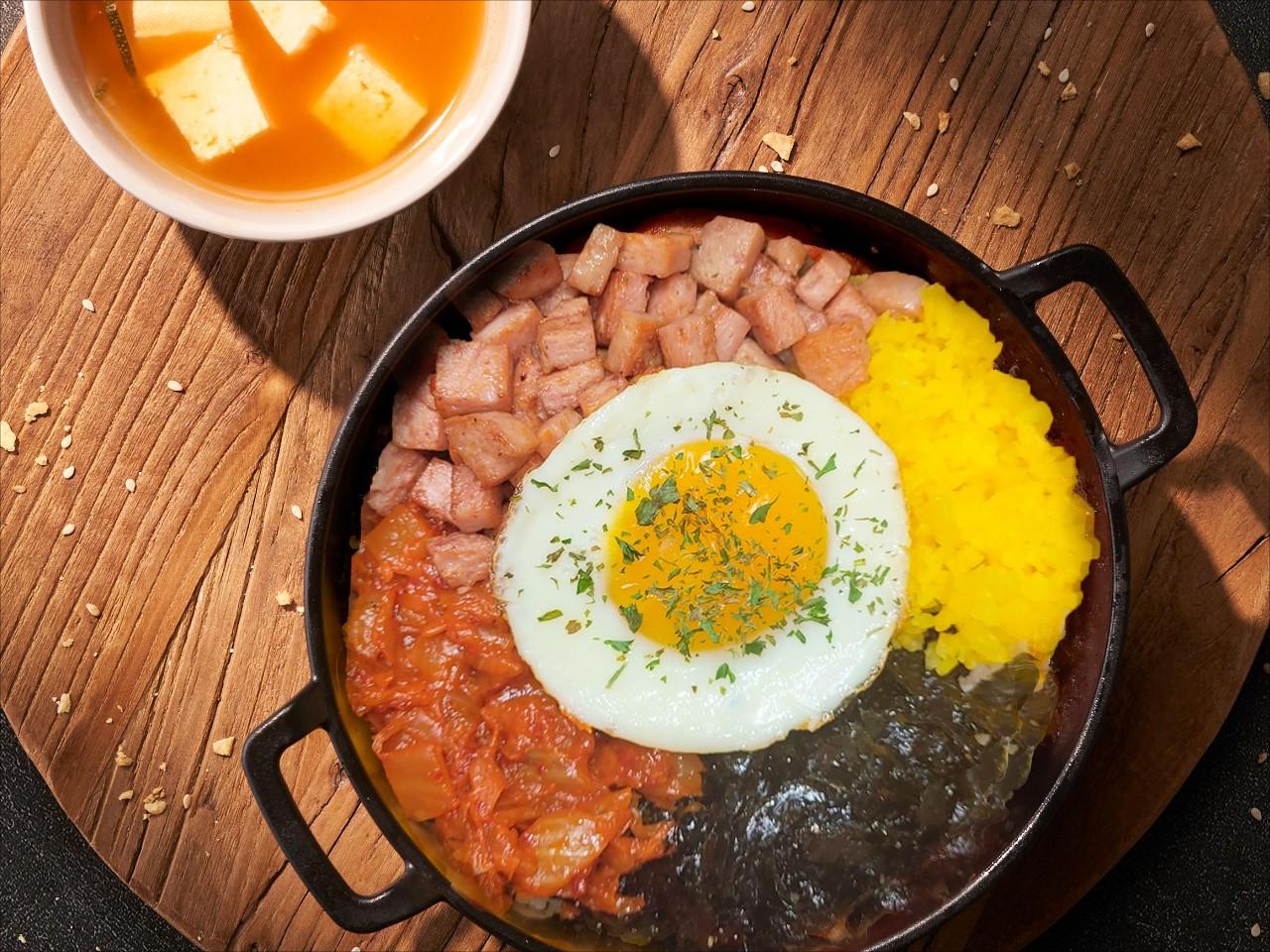 스팸김치 덮밥